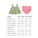 Happy Baby 50668, Купальник для девочек (лиф купальный + плавки) с повязкой (green&bright pink)
