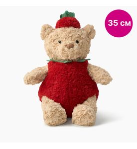 Happy Baby 330727, Игрушка мягкая мишка, BERRY (red)