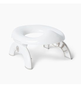Happy Baby 34028,  Горшок 2 в 1 со сменными пакетами TRAVELLOO (white & grey)