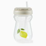 Happy Baby 14011, Поильник для кормления с трубочкой 360 мл. (lemon)