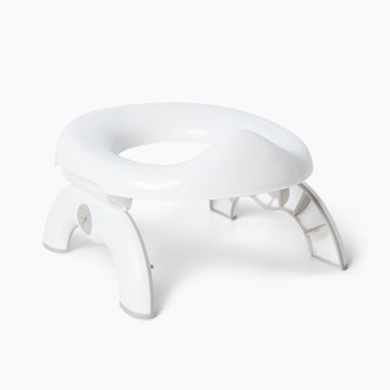Happy Baby 34028,  Горшок 2 в 1 со сменными пакетами TRAVELLOO (white & grey)