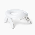 Happy Baby 34028,  Горшок 2 в 1 со сменными пакетами TRAVELLOO (white & grey)