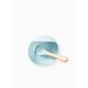 Happy Baby 15064, Набор посуды для детей: миска на присоске и ложка (light blue)
