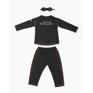 Happy Baby 90090, Комплект: брюки, джемпер, повязка на голову (black)