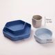 HEORSHE Набор посуды из силикона, из 3 предметов, Синий 6м+