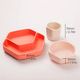 HEORSHE Набор посуды из силикона, из 3 предметов, Розовый 6м+