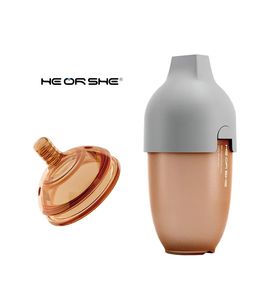 HEORSHE Детская бутылочка из силикона c соской L быстрого потока и крышкой,240 мл 6+ Серая
