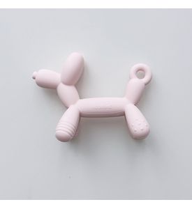 HEORSHE Прорезыватель для зубов из пищевого силикона Puppy Teether, розовый