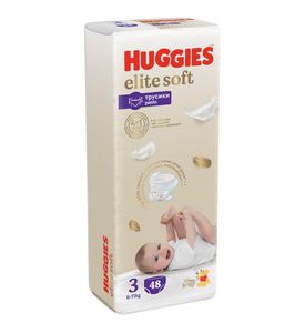 Huggies Elite Soft Трусики-подгузники 3 (48шт)  6-11кг