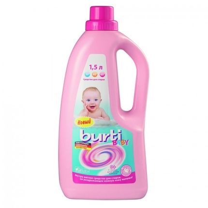 Универсальное жидкое средство для стирки детского белья Burti liquid Baby 1,5 л	