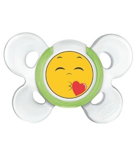 Пустышка Chicco Physio Comfort Smile, силикон, от 6 до 12 мес., 1 шт.