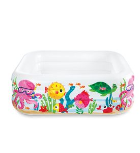 Intex 57471 Детский бассейн "Swim Center Clearview Aquarium Pool" 159х159х50см
