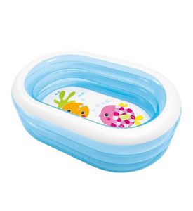 Intex 57482 Надувной бассейн овальный 163х107х46см