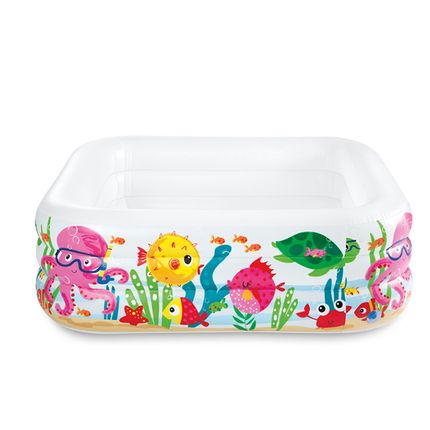Intex 57471 Детский бассейн "Swim Center Clearview Aquarium Pool" 159х159х50см