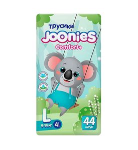JOONIES Comfort+ Подгузники-трусики, размер L (9-14 кг), 44 шт.