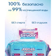 JOONIES Салфетки влажные детские Marshmallow с клапаном, 96 шт.