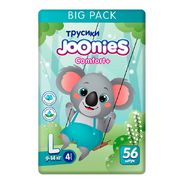 JOONIES Comfort+ Подгузники-трусики, размер L (9-14 кг), BIG PACK 56 шт.