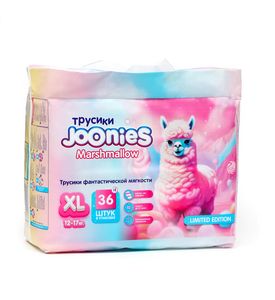 JOONIES Marshmallow Подгузники-трусики, размер XL (12-17 кг), 36 шт.