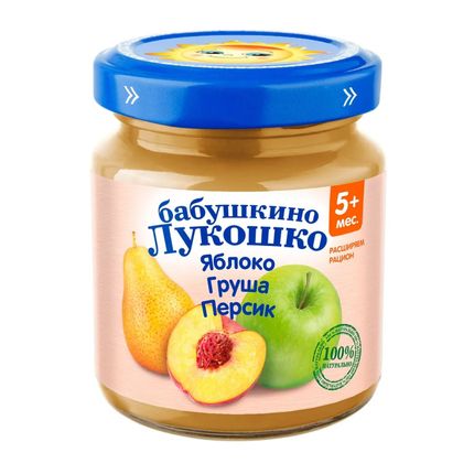 Б.ЛУКОШКО Пюре из яблок,груш и персиков