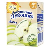 Сок яблочный с мякотью Бабушкино Лукошко, 200мл