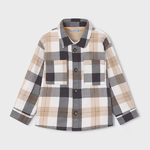 Mayoral Куртка-рубашка бежевый, клетка