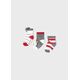 Mayoral 9537/45 Комплект 3 ед: носки Цвет: Серый/Красный/Белый