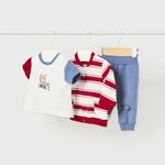 Mayoral 1890/67 Комплект 3 ед: Пайта, штаны, футболка Цвет: Красный/Белый/Синий