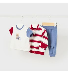 Mayoral 1890/67 Комплект 3 ед: Пайта, штаны, футболка Цвет: Красный/Белый/Синий