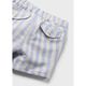 Mayoral 1219/57 Рубашка с коротким рукавом, шорты Голубой/Серый/Полоска