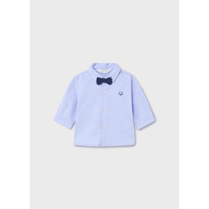 Mayoral 1196/25 Рубашка с коротким рукавом, бабочка Голубой/Синий