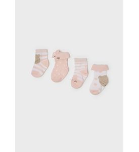 Mayoral 9477/012 Комплект:4 пары носков Цвет:Нежно-розовый