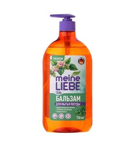 MEINE LIEBE Гель-бальзам для мытья посуды "Свежая Мелисса", концентрат, 750мл