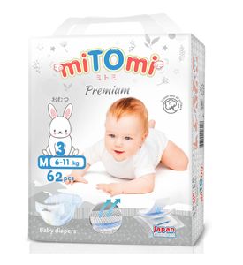 miTOmi Premium Подгузники M (6-11кг) 62шт.