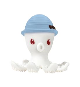 Mombella  Прорезыватель Осьминог, силиконовый, голубой 8125