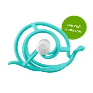 Mombella Прорезыватель Улитка, силиконовый, бирюзовый