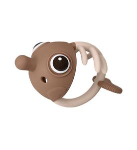 Mombella Прорезыватель Рыбка, силиконовый, Кофейный Mombella Прорезыватель Рыбка, силиконовый, Кофейный