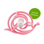 Mombella 00606 Прорезыватель Улитка, силиконовый, розовый