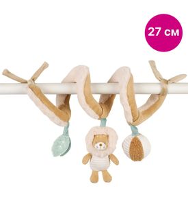 Nattou 682206 Игрушка мягкая Toy spiral FLO, ERNEST & OLI Лиса, Лев, Слоник