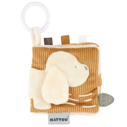 Nattou 388412 Игрушка мягкая Soft toy CHARLIE собачка vanilla