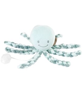 Nattou 879255 Игрушка мягкая Musical Soft toy Lapidou Octopus coppergreen – mint музыкальная