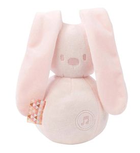 Nattou 878784 Игрушка мягкая Musical Soft toy Lapidou Кролик light pink музыкальная