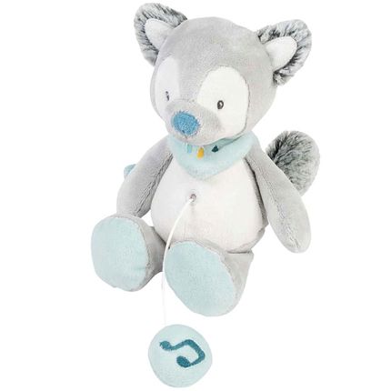 Игрушка мягкая Nattou Musical Soft toy MINI Tim & Tiloo Волк музыкальная 498081