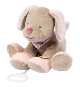 Игрушка мягкая Nattou Musical Soft toy Iris & Lali Собачка музыкальная 631068