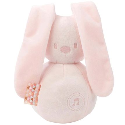 Nattou 878784 Игрушка мягкая Musical Soft toy Lapidou Кролик light pink музыкальная