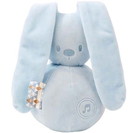 Nattou 878814 Игрушка мягкая Musical Soft toy Lapidou Кролик light blue музыкальная
