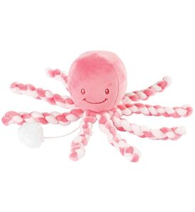 Nattou 879262 Игрушка мягкая Musical Soft toy Lapidou Octopus pink coral – light pink музыкальная