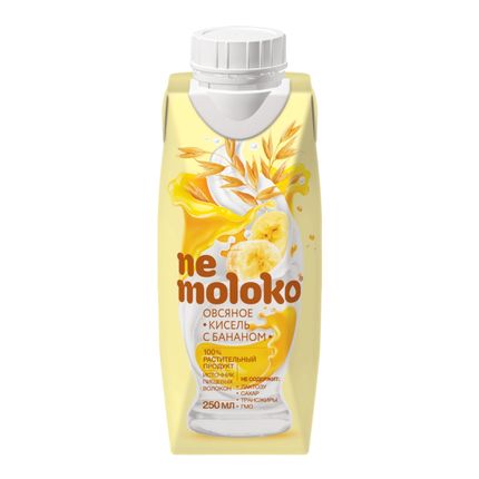 NEMOLOKO напиток овсяный "кисель с бананом" 0,25 мл