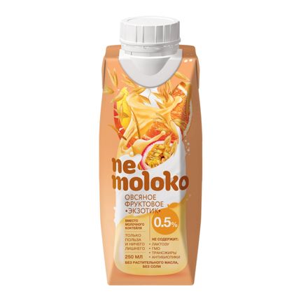 NEMOLOKO напиток овсяный фруктовый "Экзотик" 0,25мл