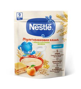 Nestle Каша молочная мультизлак с медом и абрикосом 200г