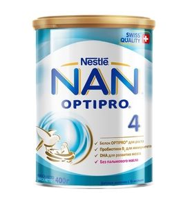 NAN® 4 Optipro Детское молочко для детей с 18 месяцев, 400гр